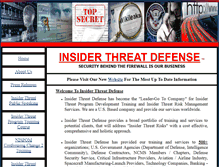 Tablet Screenshot of insiderthreatdefense.com